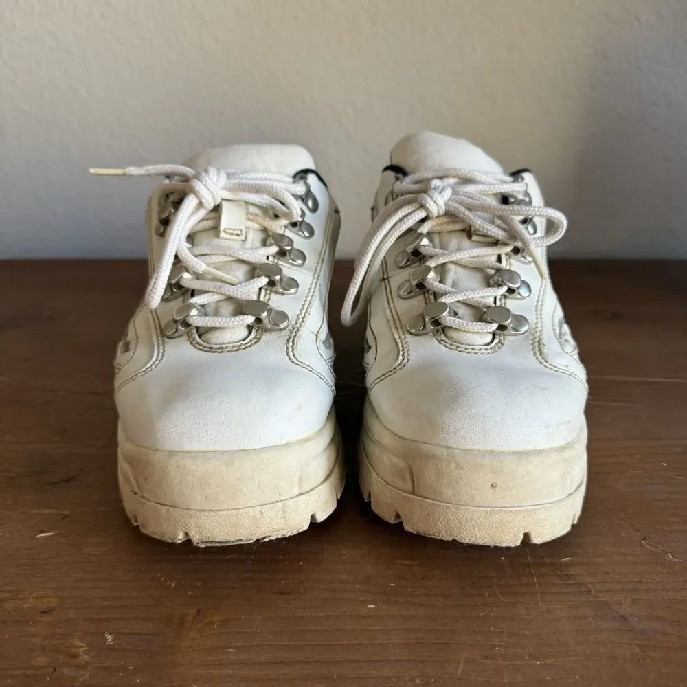 VTG No Boundaries White Platform Chunky‎ Shoes 90s Y2K Womens Size 6 Rare